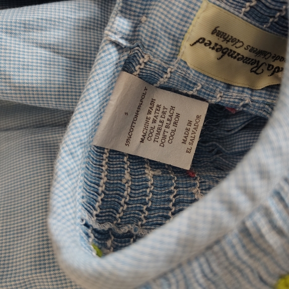 Blue Embroidered Kids Casual Dress - Picture 7 of 7